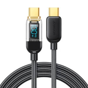 Joyroom A4 USB-C / USB-C 100W 1.2m Cable with Display - Blackeng
