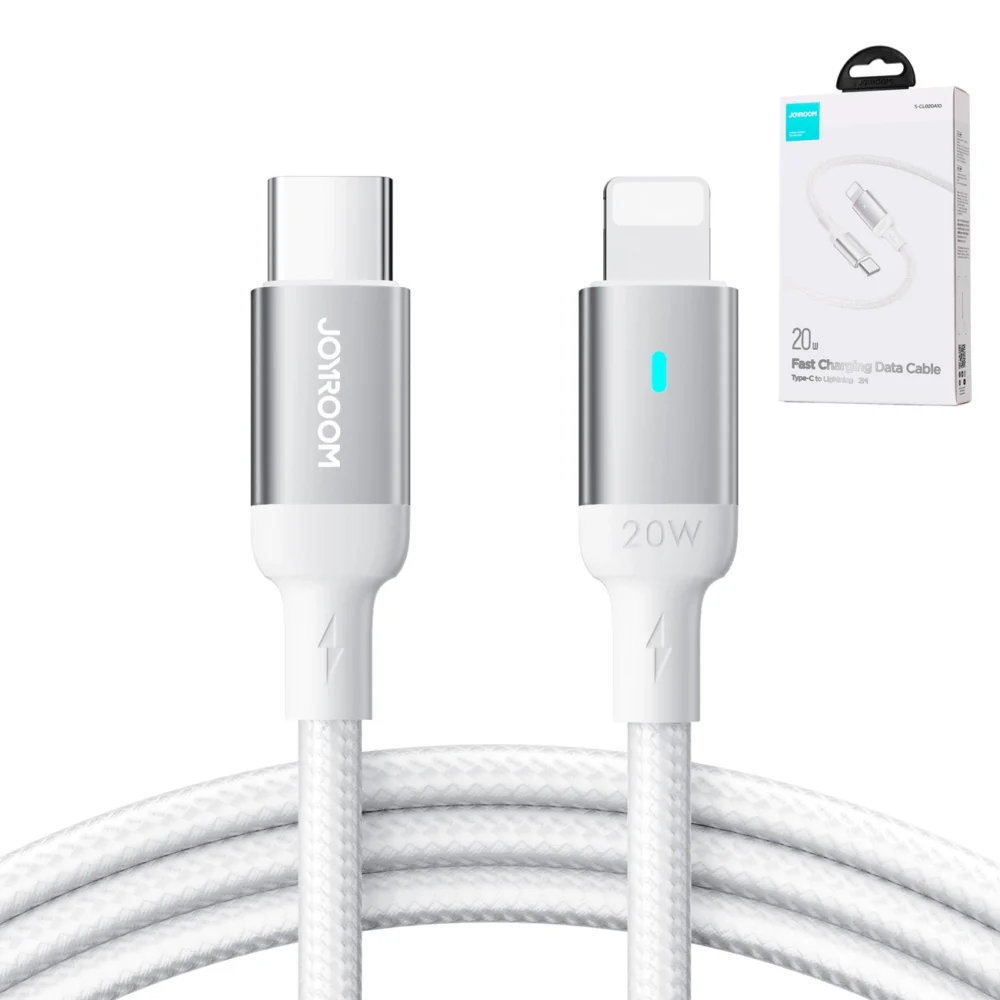 Joyroom Extraordinary Series A10 Lightning / USB-C PD 20W cable 2 m - whiteeng