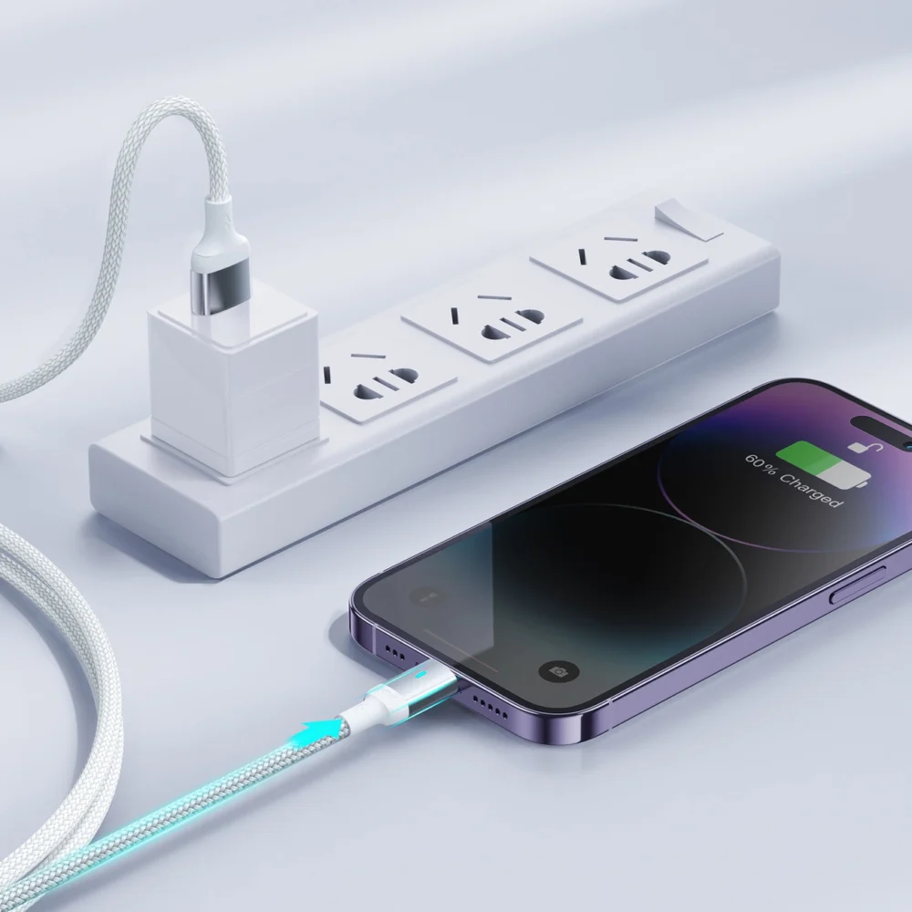 Joyroom Extraordinary Series A10 Lightning / USB-C PD 20W cable 1.2 m - whiteeng