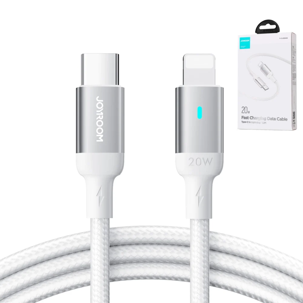 Joyroom Extraordinary Series A10 Lightning / USB-C PD 20W cable 1.2 m - whiteeng