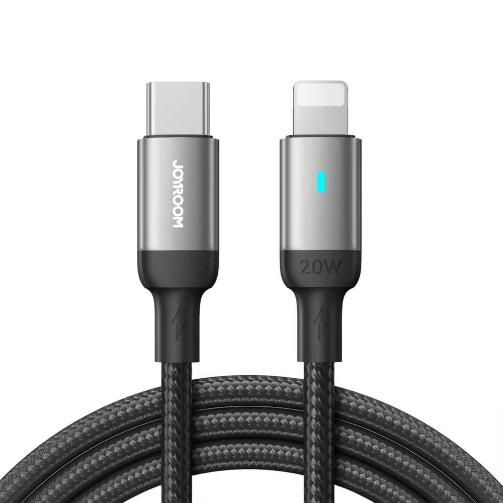 Joyroom Extraordinary Series A10 Lightning / USB-C PD 20W cable 1.2 m - blackeng