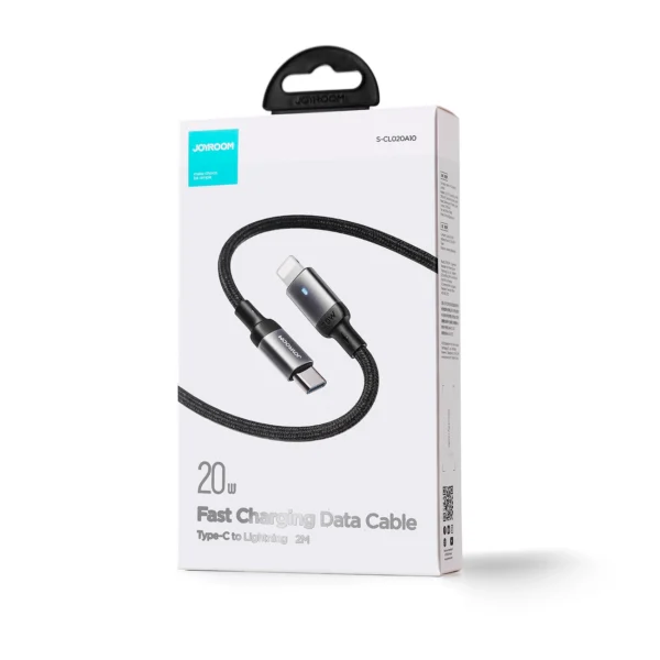 Joyroom Extraordinary Series A10 Lightning / USB-C PD 20W cable 1.2 m - blackeng