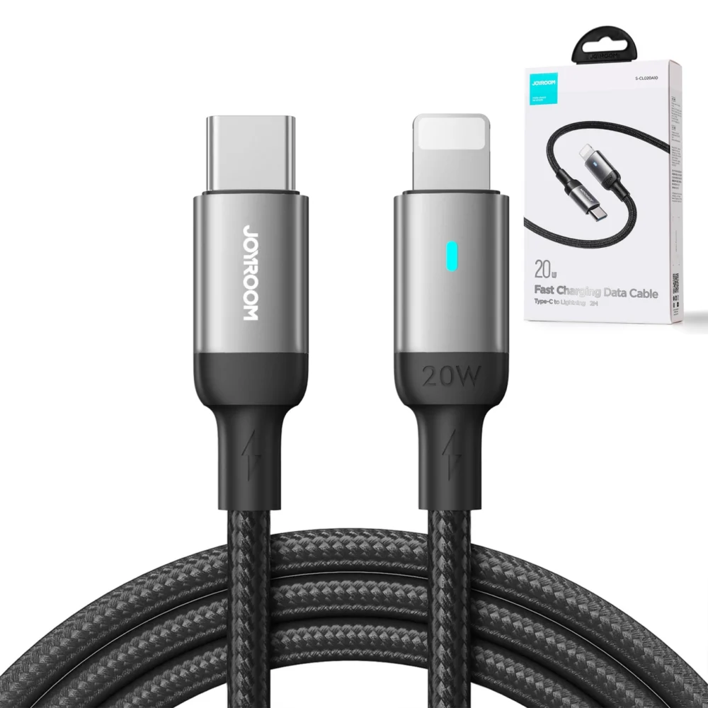 Joyroom Extraordinary Series A10 Lightning / USB-C PD 20W cable 1.2 m - blackeng