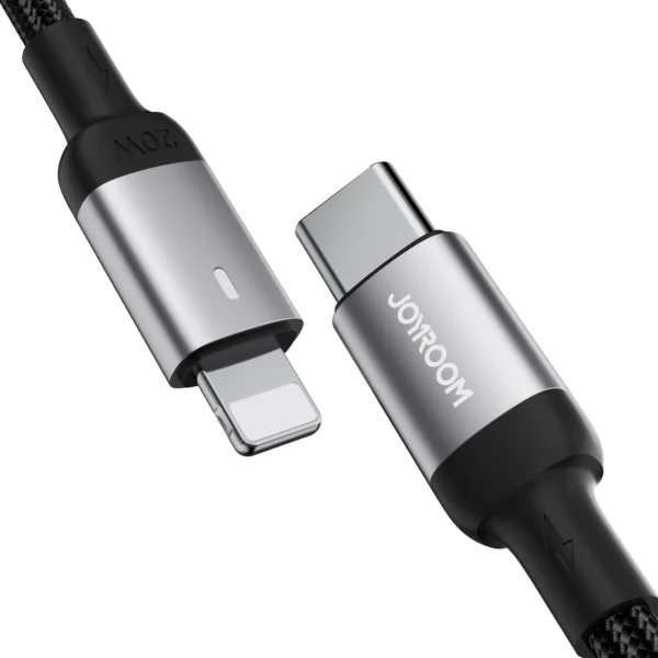Joyroom Extraordinary Series A10 Lightning / USB-C PD 20W cable 1.2 m - blackeng