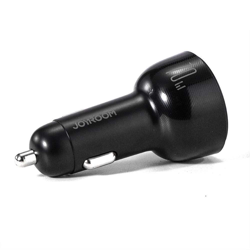 Joyroom car charger 70W with 3 ports: USB, 2 x USB C black (JR-CL26)eng