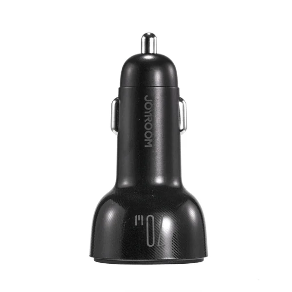 Joyroom car charger 70W with 3 ports: USB, 2 x USB C black (JR-CL26)eng