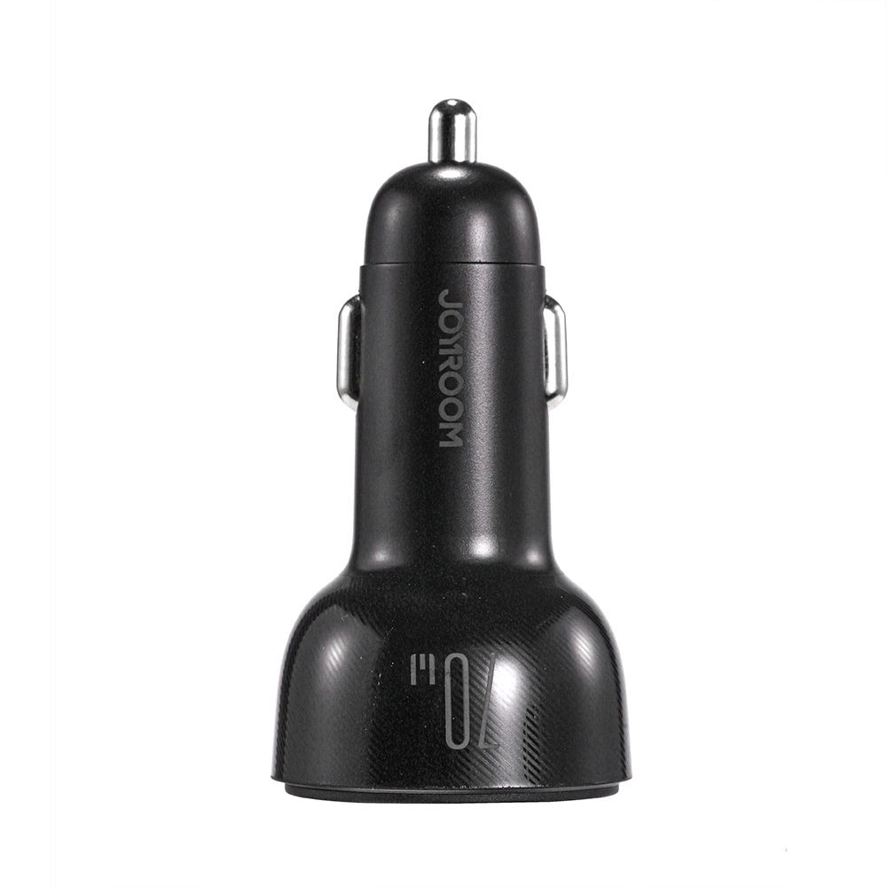 Joyroom car charger 70W with 3 ports: USB, 2 x USB C black (JR-CL26)eng