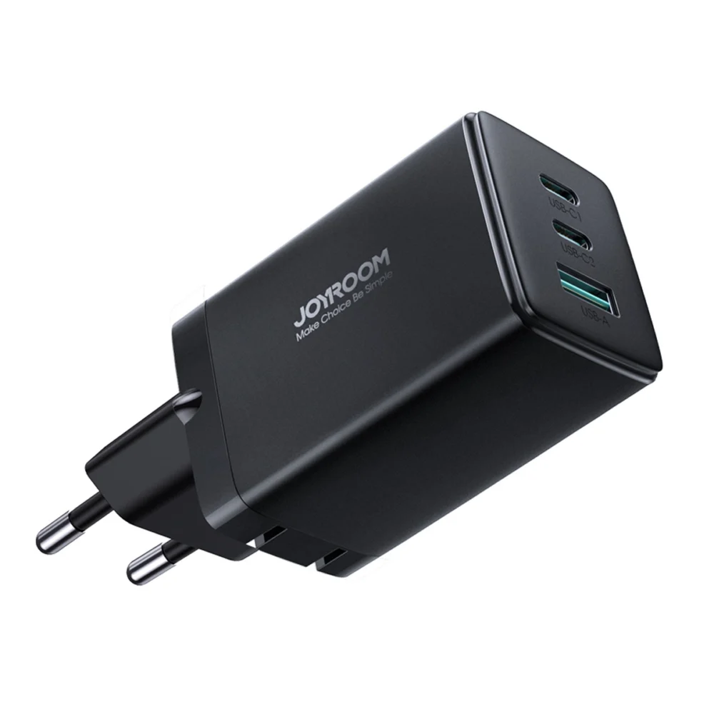 Joyroom fast GaN charger 65W USB-A, 2x USB-C black + USB-C - USB-C cable 100W 1.2m (TCG01)eng