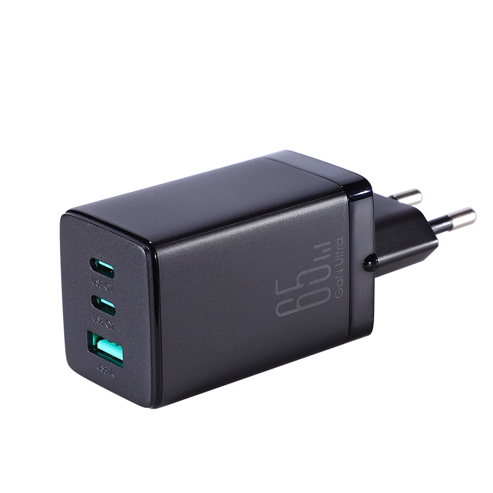 Joyroom fast GaN charger 65W USB-A, 2x USB-C black + USB-C - USB-C cable 100W 1.2m (TCG01)eng