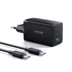 Joyroom fast GaN charger 65W USB-A, 2x USB-C black + USB-C - USB-C cable 100W 1.2m (TCG01)eng