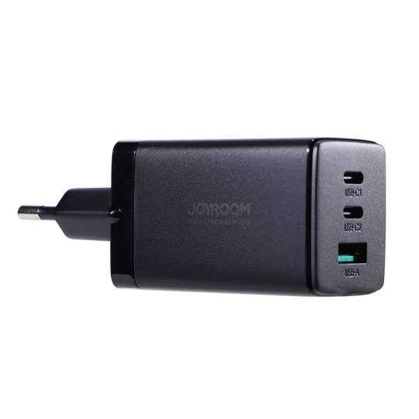 Joyroom fast GaN charger 65W USB-A, 2x USB-C black + USB-C - USB-C cable 100W 1.2m (TCG01)eng