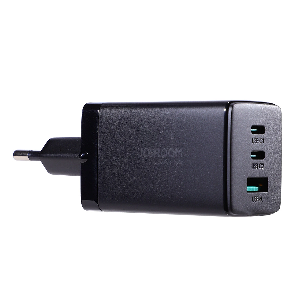 Joyroom fast GaN charger 65W USB-A, 2x USB-C black + USB-C - USB-C cable 100W 1.2m (TCG01)eng