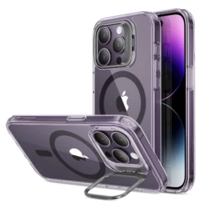 ESR Classic Kickstand Halolock MagSafe iPhone 14 Pro Case - Clear Purpleeng