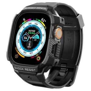 Spigen Rugged Armor Pro Apple Watch Ultra (49mm) Strap Case - Blackeng