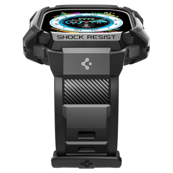 Spigen Rugged Armor Pro Apple Watch Ultra (49mm) Strap Case - Blackeng