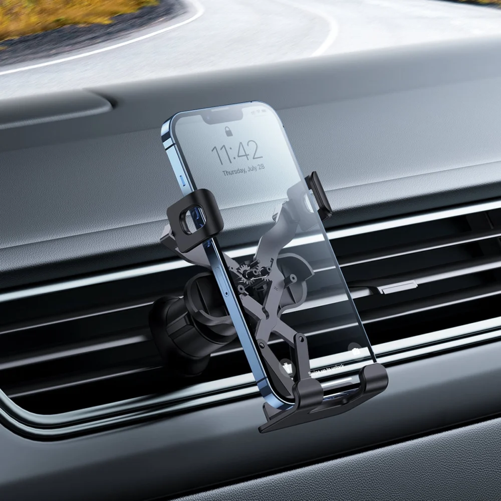 [AFTER RETURN] Baseus gravity air vent car phone holder (Air Outlet Version) black (SUWX010001)eng