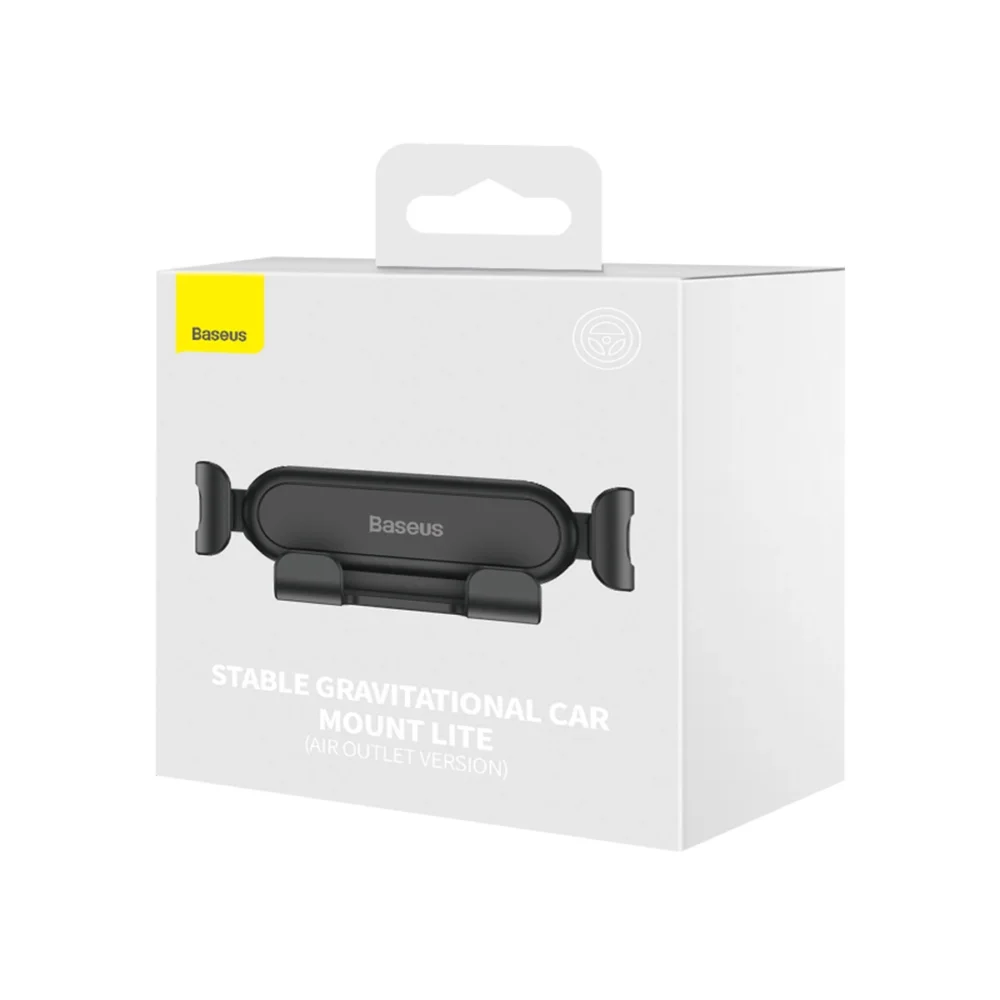 [AFTER RETURN] Baseus gravity air vent car phone holder (Air Outlet Version) black (SUWX010001)eng