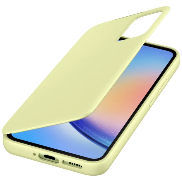 Samsung Smart View Wallet Case for Samsung Galaxy A34 5G Cover with Smart Flip Window Card Wallet Lime (EF-ZA346CGEGWW)eng
