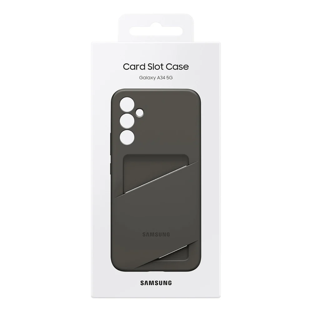 Samsung Card Slot Cover Case for Samsung Galaxy A34 5G card wallet case black (EF-OA346TBEGWW)eng