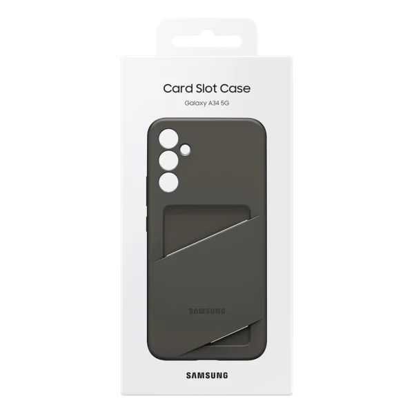 Samsung Card Slot Cover Case for Samsung Galaxy A34 5G card wallet case black (EF-OA346TBEGWW)eng