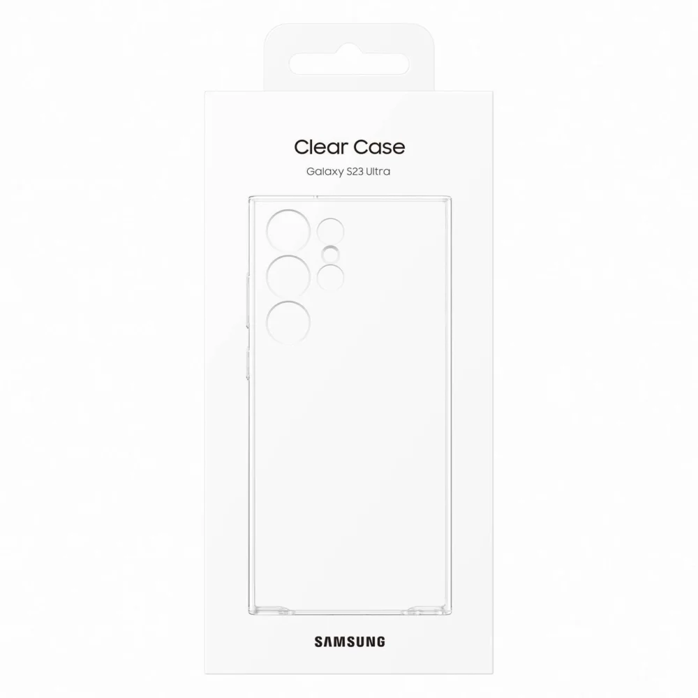 Samsung Clear Cover Case for Samsung Galaxy S23 Ultra Gel Case Transparent (EF-QS918CTEGWW)eng