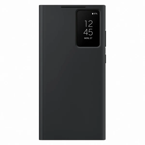Samsung Smart View Wallet Case for Samsung Galaxy S23 Ultra cover with smart flip window card wallet black (EF-ZS918CBEGWW)eng