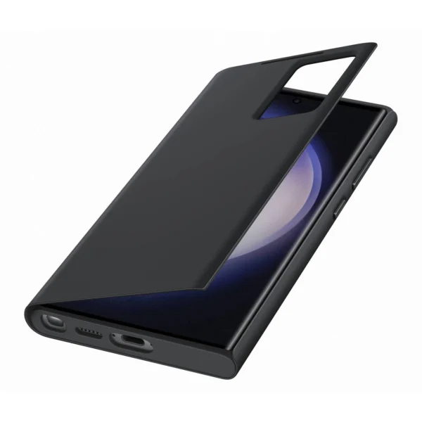 Samsung Smart View Wallet Case for Samsung Galaxy S23 Ultra cover with smart flip window card wallet black (EF-ZS918CBEGWW)eng