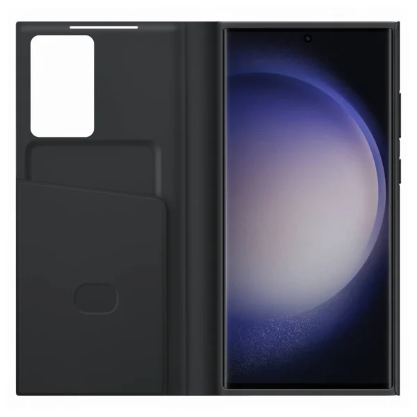 Samsung Smart View Wallet Case for Samsung Galaxy S23 Ultra cover with smart flip window card wallet black (EF-ZS918CBEGWW)eng