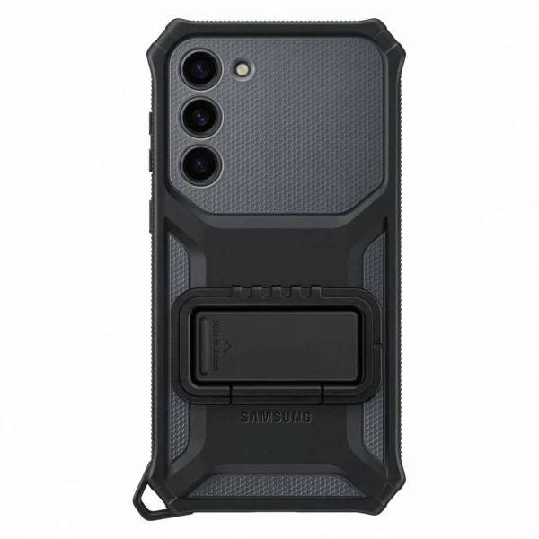 Samsung Rugged Gadget Case for Samsung Galaxy S23+ Rugged Cover Ring Holder Stand Gray (EF-RS916CBEGWW)eng