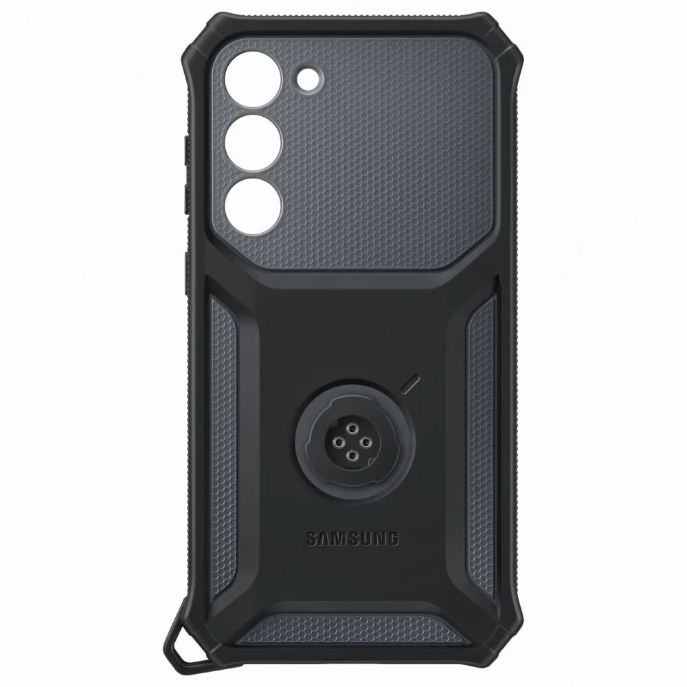 Samsung Rugged Gadget Case for Samsung Galaxy S23+ Rugged Cover Ring Holder Stand Gray (EF-RS916CBEGWW)eng