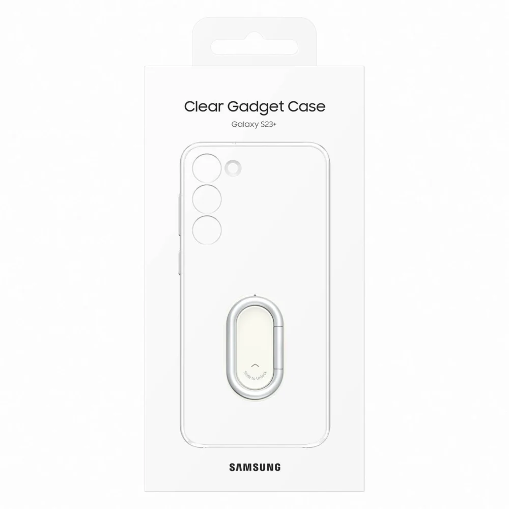 Samsung Clear Gadget Case for Samsung Galaxy S23+ cover ring holder stand transparent (EF-XS916CTEGWW)eng