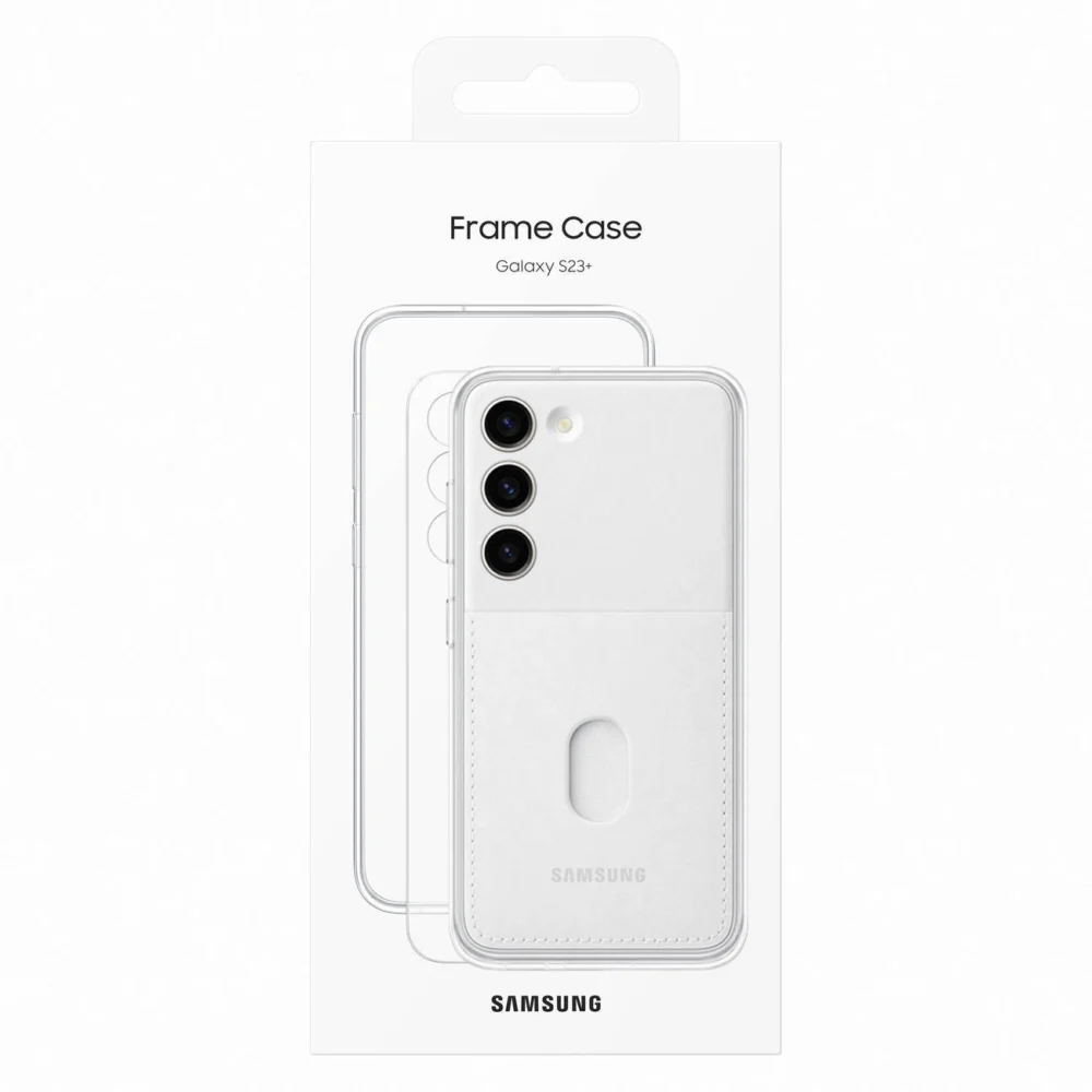 Samsung Frame Cover for Samsung Galaxy S23+ case with interchangeable backs white (EF-MS916CWEGWW)eng