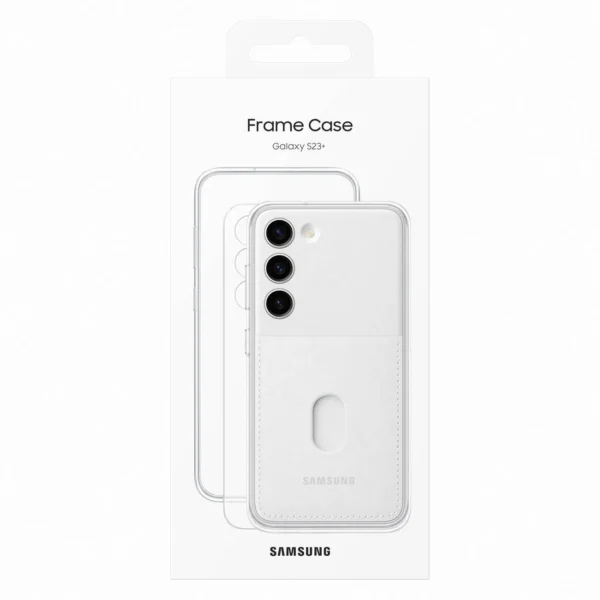 Samsung Frame Cover for Samsung Galaxy S23+ case with interchangeable backs white (EF-MS916CWEGWW)eng