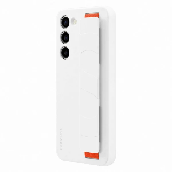 Samsung Silicone Grip Cover Case for Samsung Galaxy S23+ silicone case with wrist strap white (EF-GS916TWEGWW)eng