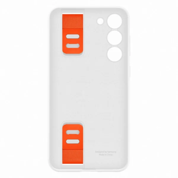 Samsung Silicone Grip Cover Case for Samsung Galaxy S23+ silicone case with wrist strap white (EF-GS916TWEGWW)eng