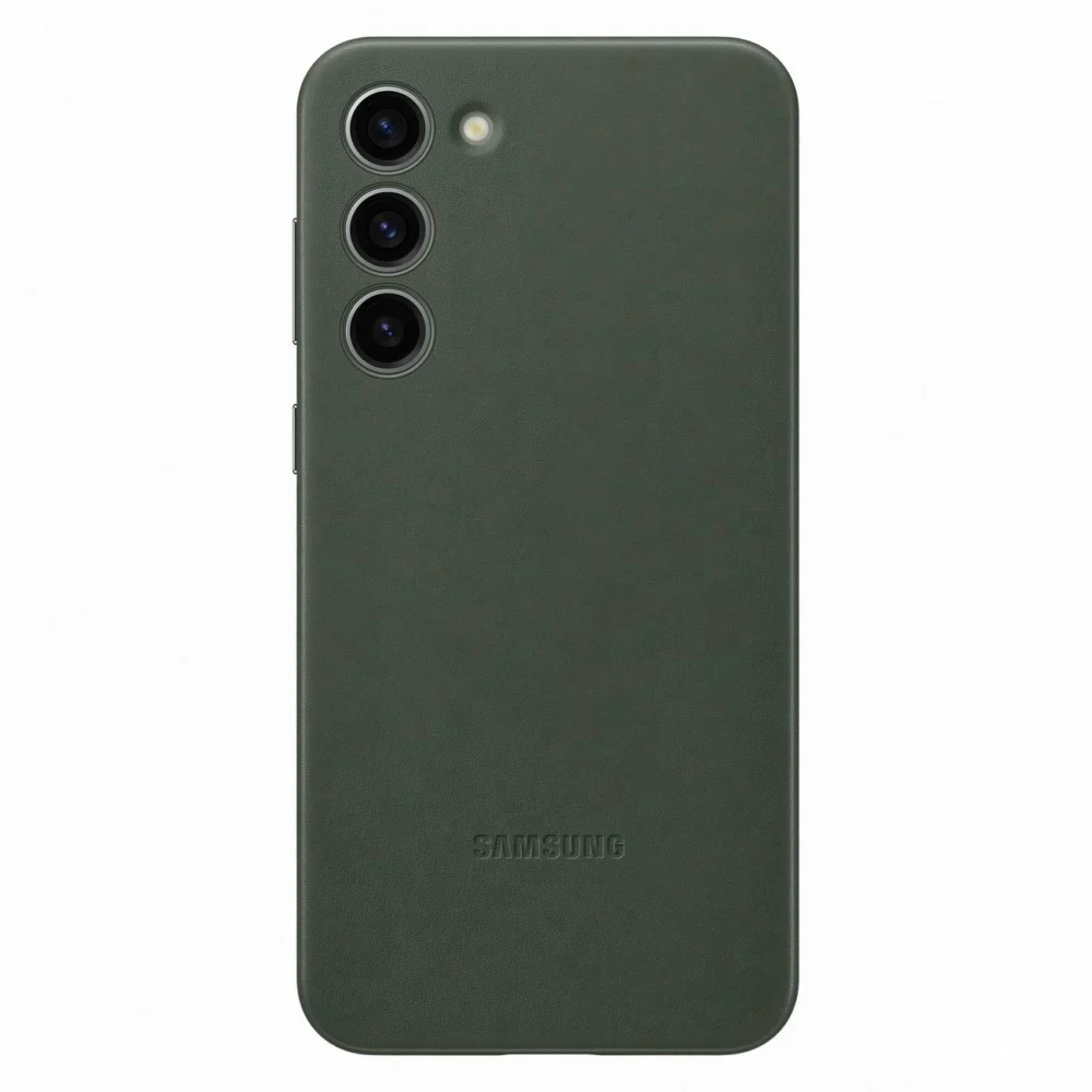 Samsung Leather Cover case for Samsung Galaxy S23+ case made of natural leather green (EF-VS916LGEGWW)eng