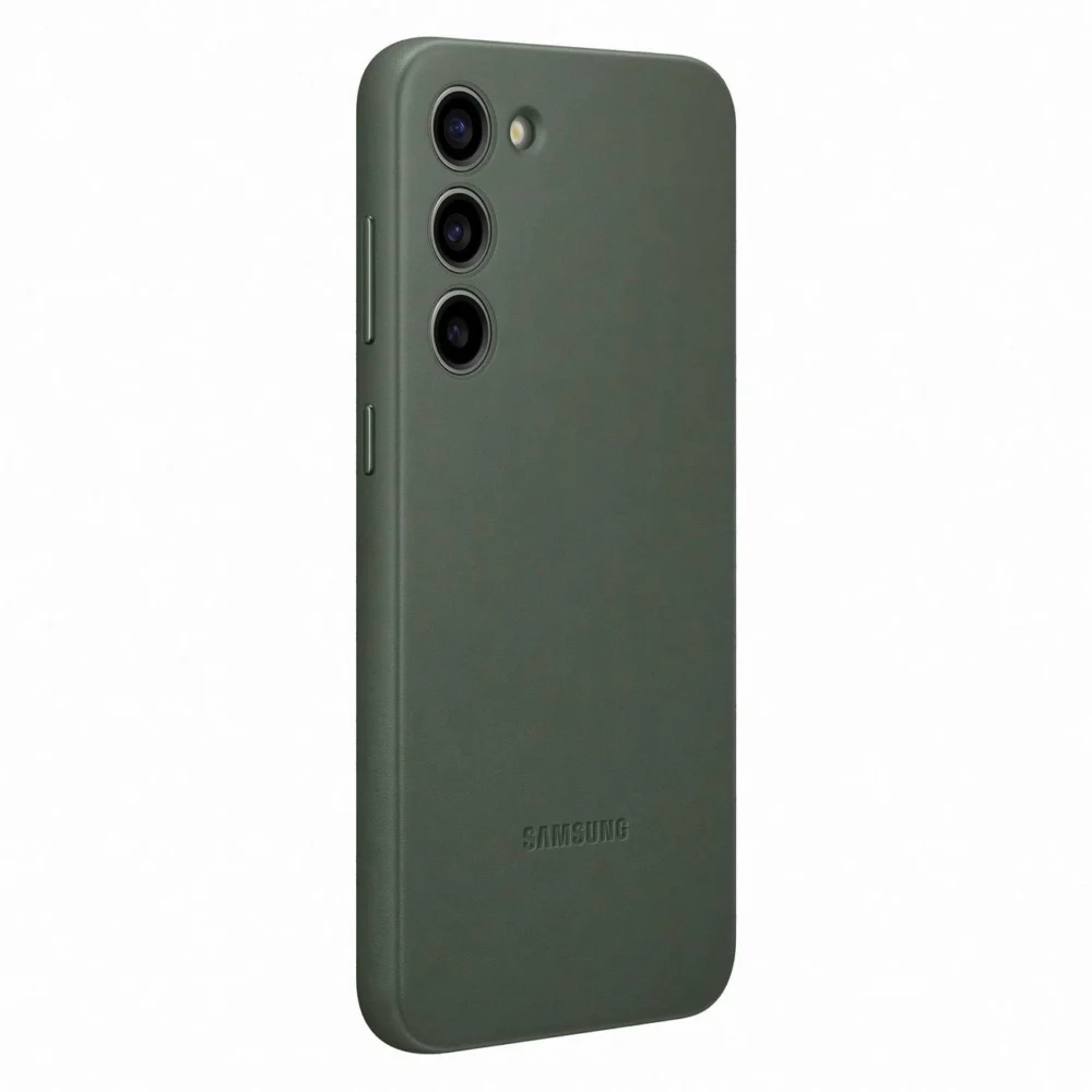Samsung Leather Cover case for Samsung Galaxy S23+ case made of natural leather green (EF-VS916LGEGWW)eng