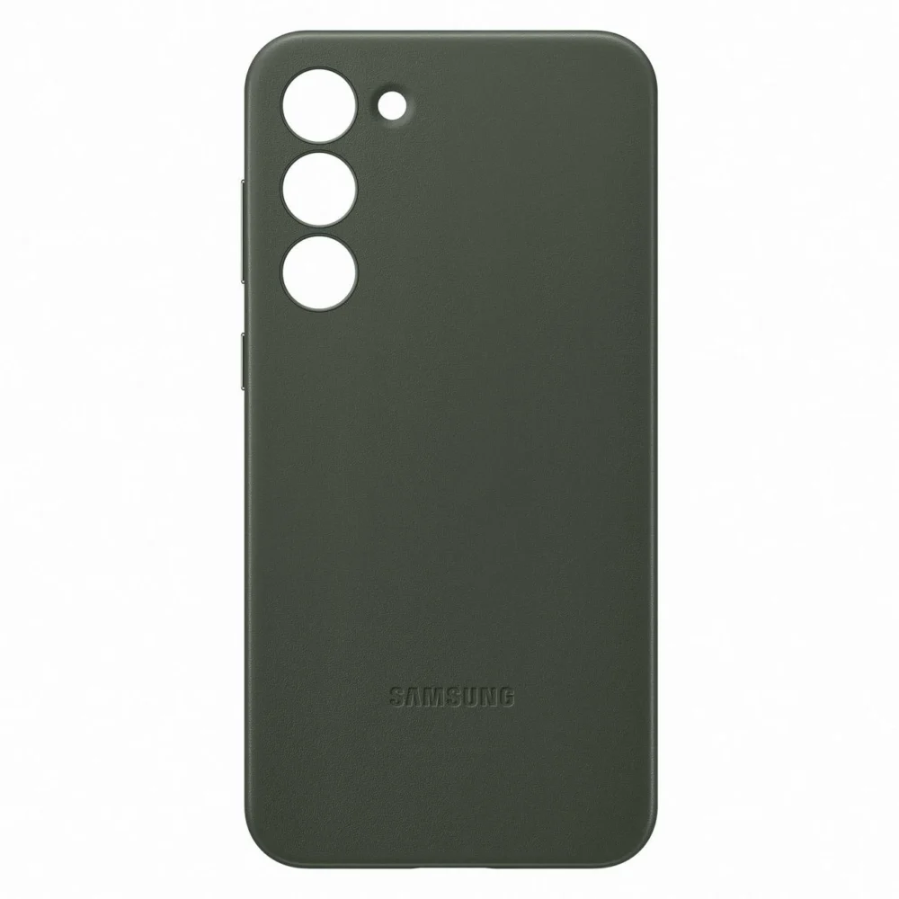 Samsung Leather Cover case for Samsung Galaxy S23+ case made of natural leather green (EF-VS916LGEGWW)eng