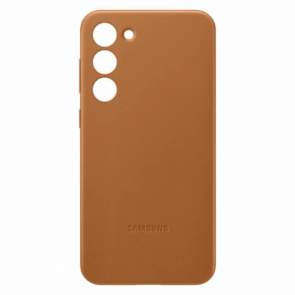 Samsung Leather Cover case for Samsung Galaxy S23+ genuine camel leather case (EF-VS916LAEGWW)eng