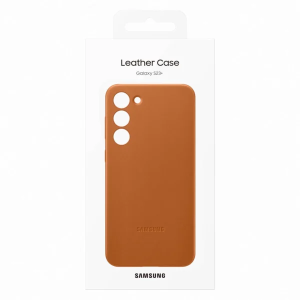 Samsung Leather Cover case for Samsung Galaxy S23+ genuine camel leather case (EF-VS916LAEGWW)eng