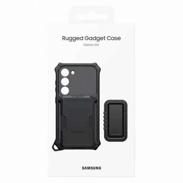 Samsung Rugged Gadget Case for Samsung Galaxy S23 Rugged Cover Ring Holder Stand gray (EF-RS911CBEGWW)eng