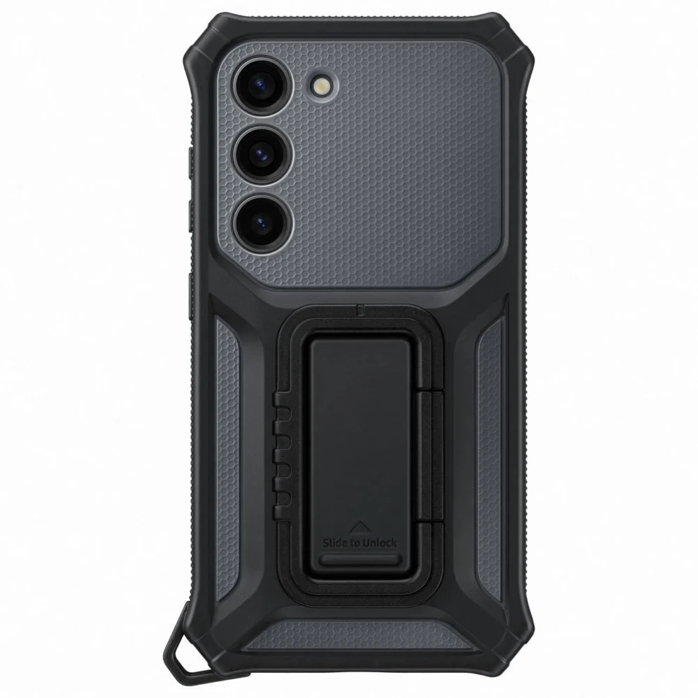 Samsung Rugged Gadget Case for Samsung Galaxy S23 Rugged Cover Ring Holder Stand gray (EF-RS911CBEGWW)eng