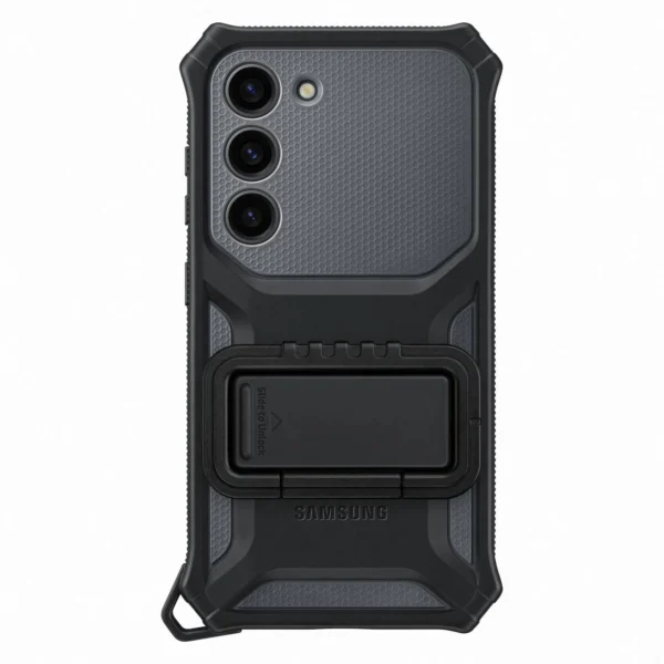 Samsung Rugged Gadget Case for Samsung Galaxy S23 Rugged Cover Ring Holder Stand gray (EF-RS911CBEGWW)eng