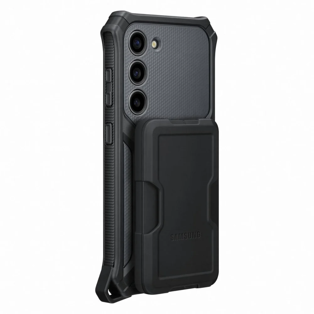 Samsung Rugged Gadget Case for Samsung Galaxy S23 Rugged Cover Ring Holder Stand gray (EF-RS911CBEGWW)eng