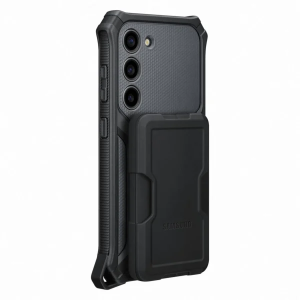 Samsung Rugged Gadget Case for Samsung Galaxy S23 Rugged Cover Ring Holder Stand gray (EF-RS911CBEGWW)eng