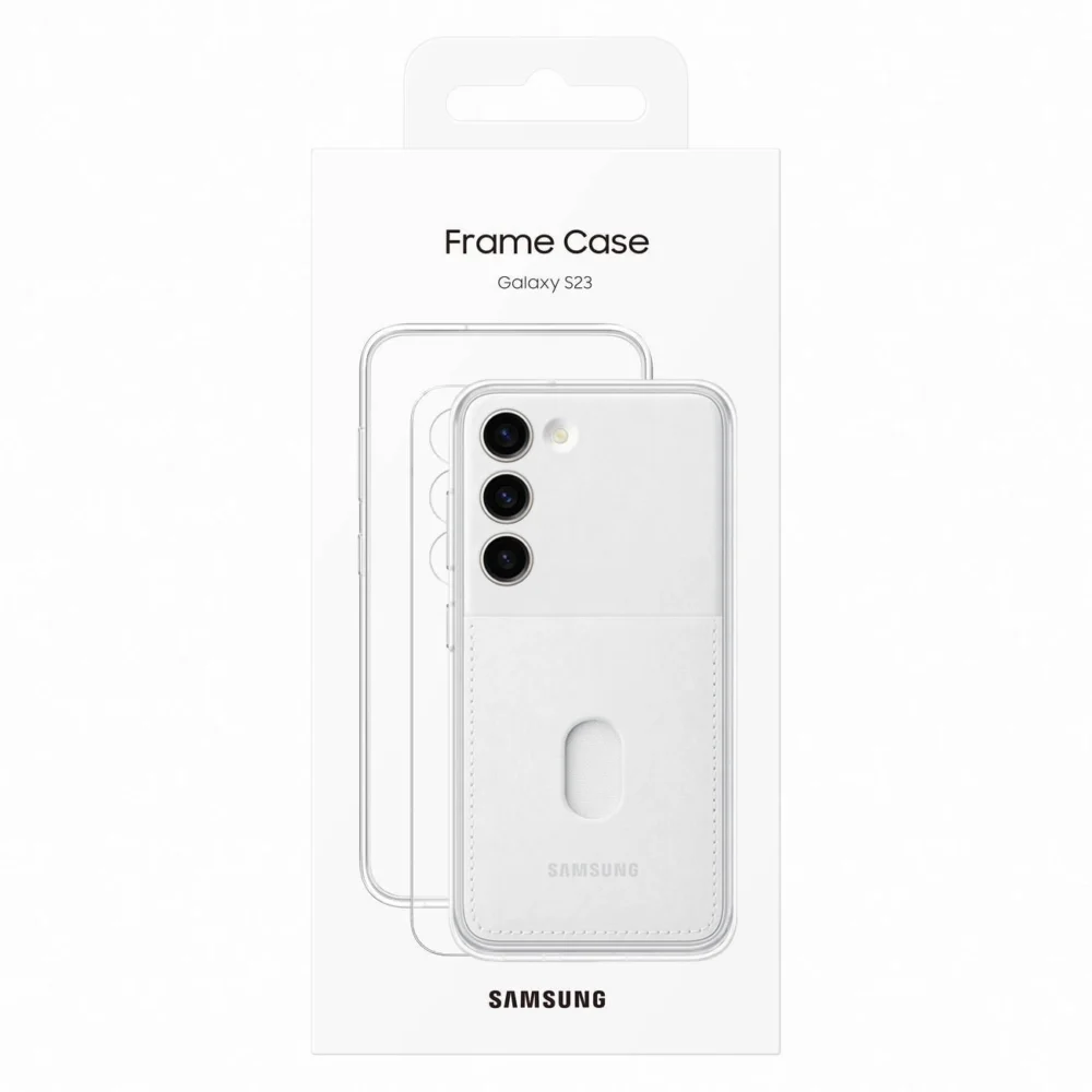 Samsung Frame Cover for Samsung Galaxy S23 case with interchangeable backs white (EF-MS911CWEGWW)eng