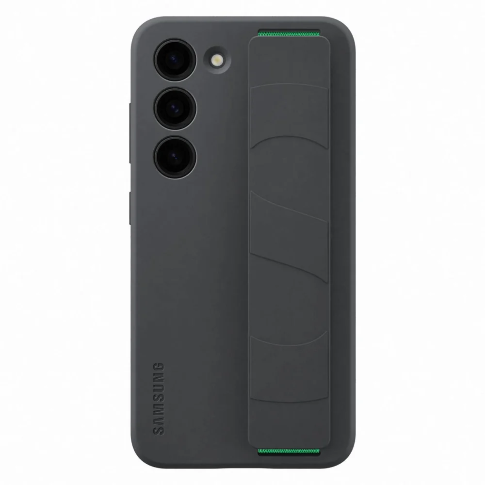 Samsung Silicone Grip Cover Case for Samsung Galaxy S23 silicone cover with wrist strap black (EF-GS911TBEGWW)eng