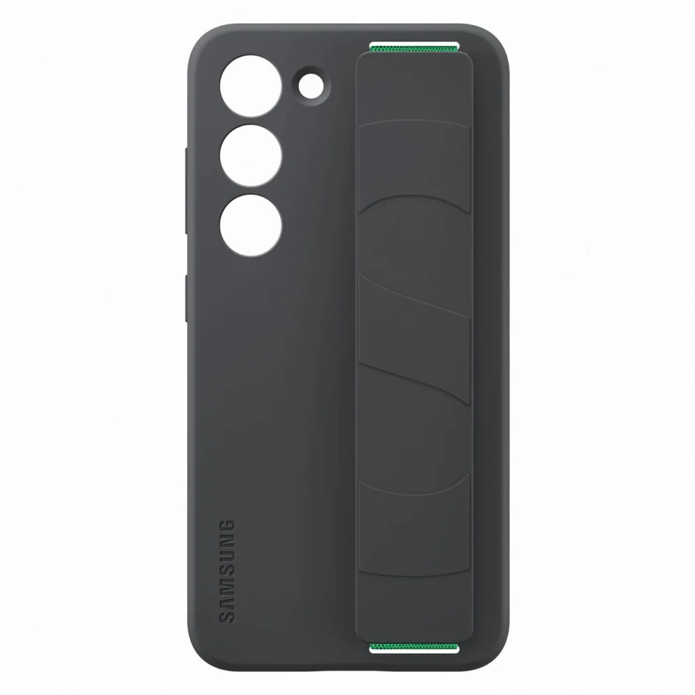 Samsung Silicone Grip Cover Case for Samsung Galaxy S23 silicone cover with wrist strap black (EF-GS911TBEGWW)eng