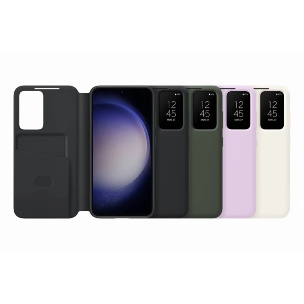 Samsung Smart View Wallet Case for Samsung Galaxy S23 Case with Smart Flip Window Card Wallet khaki (EF-ZS911CGEGWW)eng