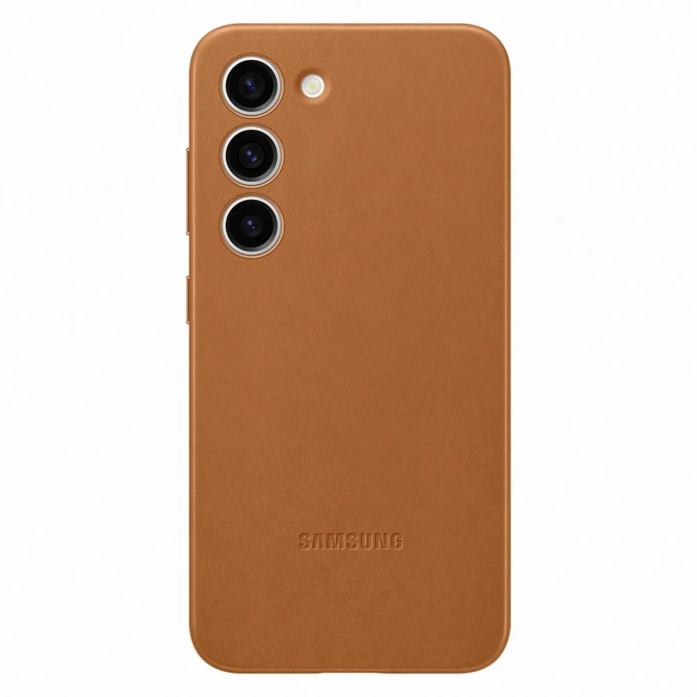 Samsung Leather Cover case for Samsung Galaxy S23 genuine camel leather case (EF-VS911LAEGWW)eng